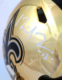 Michael Thomas Autographed New Orleans Saints Chrome Mini Helmet- Beckett W Hologram *White