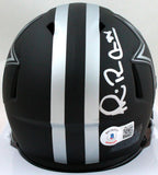 Michael Irvin Autographed Dallas Cowboys Eclipse Speed Mini Helmet- Beckett W Hologram*Silver