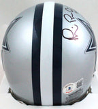 Michael Irvin Autographed Dallas Cowboys Mini Helmet w/HOF-Beckett W Hologram *Black