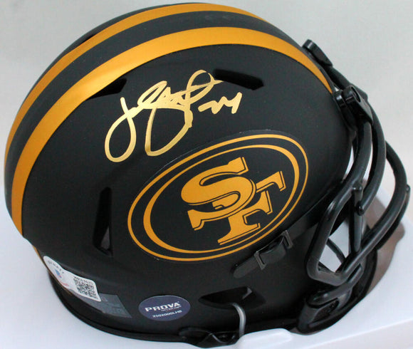 Joe Staley Autographed San Francisco 49ers Eclipse Mini Helmet-Beckett W Hologram *Gold