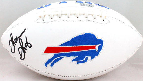 Thurman Thomas Autographed Buffalo Bills Logo Football-Beckett W Hologram *Black