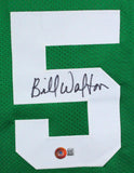 Bill Walton Autographed Green Pro Basketball Jersey-Beckett W Hologram *Black  Image 2