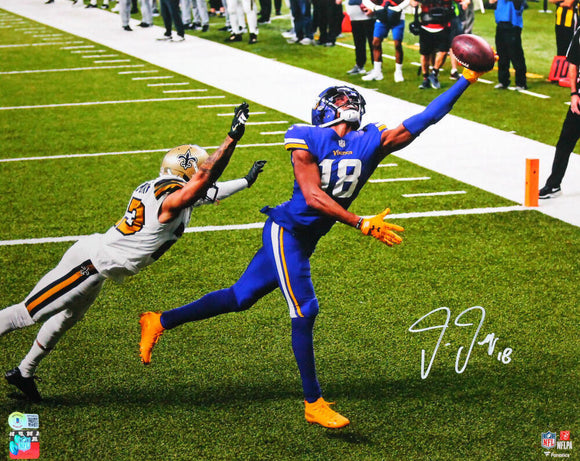 Justin Jefferson Autographed Vikings 16x20 HM ONE HAND CATCH PHOTO-Bec –  Super Sports Center