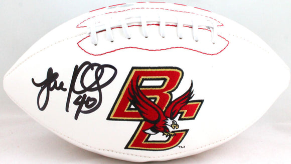 Luke Kuechly Autographed Boston College Logo Football- Beckett W Hologram Image 1