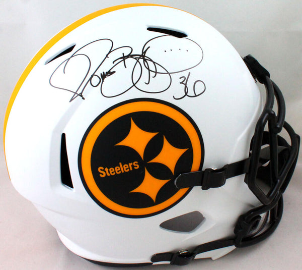 Jerome Bettis Signed Pittsburgh Steelers Full Size Black Replica Speed  Helmet