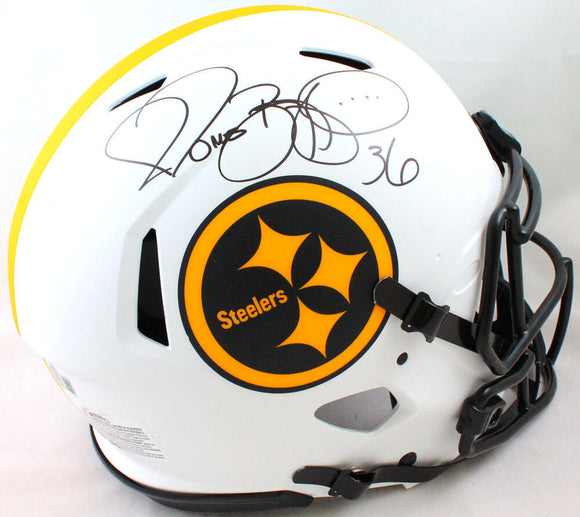 Jerome Bettis Autographed Pittsburgh Steelers F/S Lunar Speed Authentic Helmet -Beckett W Hologram *Black