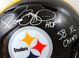 Jerome Bettis Autographed Pittsburgh Steelers F/S Speed Authentic Helmet w/2 insc. - Beckett W Hologram *Silver Image 2