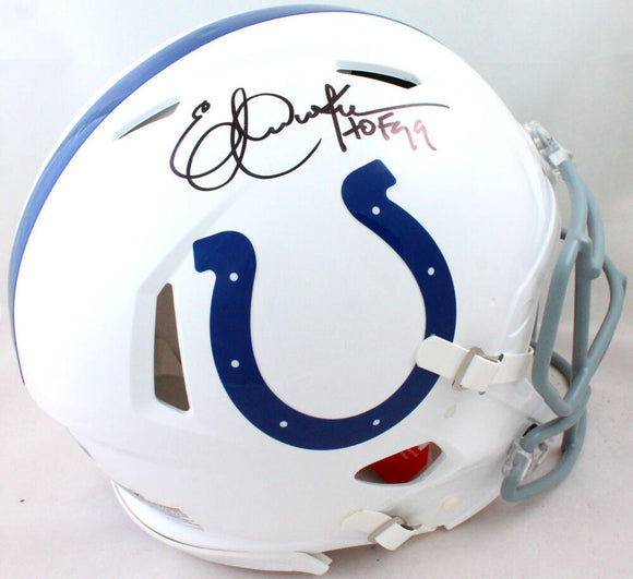 Eric Dickerson Signed Colts Speed Authentic Helmet w/HOF- Beckett W Hologram Image 1