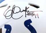 Eric Dickerson Signed Colts Speed Authentic Helmet w/HOF- Beckett W Hologram Image 2