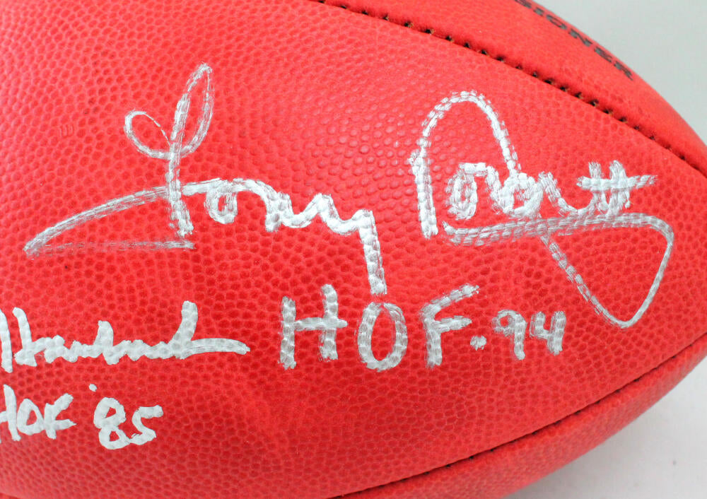 Roger Staubach/Drew Pearson/Tony Dorsett Autographed Logo Football W/ – The  Jersey Source