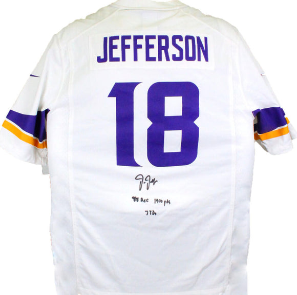 Justin Jefferson Minnesota Vikings Nike Purple Signed Jersey