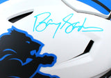 Barry Sanders Autographed Detroit Lions F/S Lunar SpeedFlex Helmet - Beckett Hologram *Blue