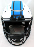 Barry Sanders Autographed Detroit Lions F/S Lunar SpeedFlex Helmet - Beckett Hologram *Blue