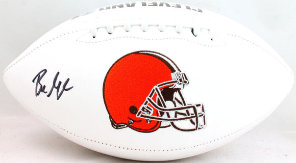 Baker Mayfield Autographed Cleveland Browns Logo Football- Beckett W Holo *Black Image 1