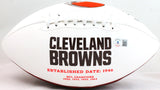 Baker Mayfield Autographed Cleveland Browns Logo Football- Beckett W Holo *Black Image 3