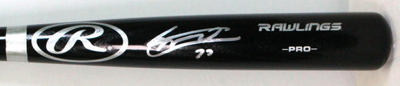 Vladimir Guerrero Jr. Autographed Black Rawlings Pro Baseball Bat-Beckett Hologram *Silver/Thick Image 1