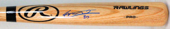 Vladimir Guerrero Jr. Autographed Blonde Rawlings Pro Baseball Bat-Beckett Hologram *Blue Image 1