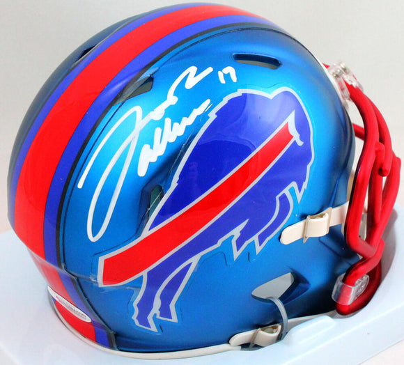 Josh Allen Autographed Buffalo Bills Blaze Mini Helmet- Beckett W *Whi –  The Jersey Source