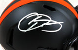Odell Beckham Signed Cleveland Browns Eclipse Speed Mini Helmet-Beckett W Hologram *Silver