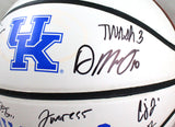 Kentucky '21-'22 Men's Basketball Team Autographed Rawlings White Panel Basketball-Beckett W Hologram