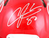 Andre Johnson Autographed Houston Texans F/S Flash Speed Authentic Helmet-JSA W Auth *Silver Image 2
