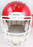Andre Johnson Autographed Houston Texans F/S Flash Speed Authentic Helmet-JSA W Auth *Silver Image 3