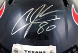 Andre Johnson Autographed Houston Texans F/S Speed Helmet-JSA W Auth *Silver Image 2