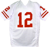 Colt McCoy Autographed White College Style Jersey-Beckett Hologram *Black