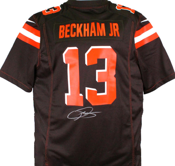 Odell Beckham Jr Cleveland Browns Signed Nike Orange Game Jersey