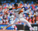 Nolan Ryan Autographed Houston Astros 8x10 HM Pitching Horz Photo- AIV Hologram /Ryan Holo Auth *Black