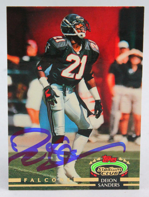 1994 Upper Deck SP #196 Deion Sanders Auto SF 49ers Autograph Beckett – The  Jersey Source