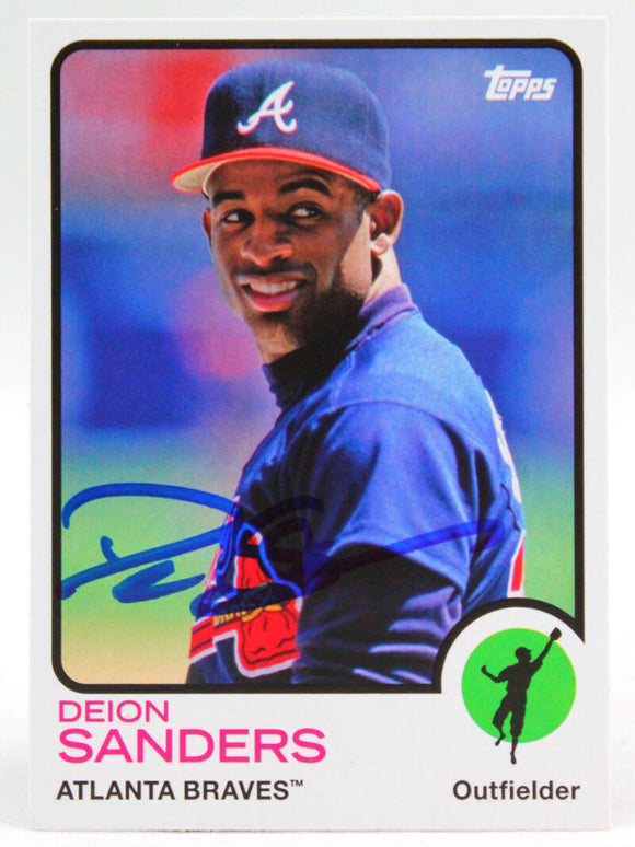 2014 Topps Archives #242 Deion Sanders Atlanta Braves Autograph Becket –  The Jersey Source