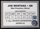 1990 All Stars Superstars #N/A Joe Montana San Francisco 49ers Autograph Beckett