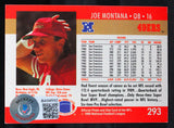 1990 Pro Set #293 Joe Montana Auto 49ers Autograph Beckett Authenticated