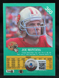 1991 Fleer #360 Joe Montana Auto 49ers Beckett Authenticated Autograph
