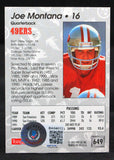 1992 Pro Set #649 Joe Montana San Francisco 49ers Autograph Beckett Authenticated