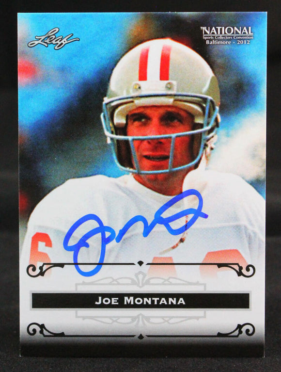 2012 Leaf National #JM1 Joe Montana San Francisco 49ers Autograph Beckett Authenticated