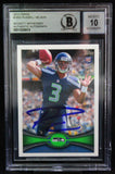 2012 Topps #165A Russell Wilson Seattle Seahawks BAS Autograph 10