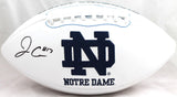 Jack Coan Signed Notre Dame Fighting Irish Logo Football-JSA W *Black