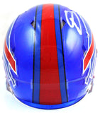 Stefon Diggs Autographed Buffalo Bills Flash Speed Mini Helmet- Beckett W Hologram *Silver