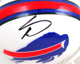Stefon Diggs Autographed Buffalo Bills 2021 Mini Helmet-Beckett W Hologram *Black