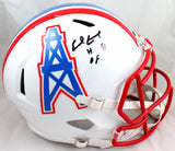 Earl Campbell Autographed Houston Oilers F/S 81-96 TB Speed Helmet w/HOF-JSA W Auth