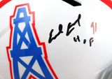 Earl Campbell Signed Houston Oilers F/S 75-80 Speed Helmet w/HOF-JSA W *Black