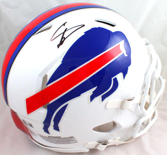 Stefon Diggs Autographed Buffalo Bills 2021 F/S Speed Authentic Helmet-Beckett W Hologram Image 1