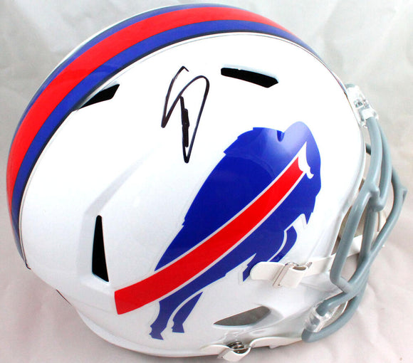 Stefon Diggs Autographed Buffalo Bills 2021 Full Size Speed Helmet-Beckett W Hologram