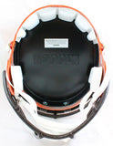 Denzel Ward Autographed Cleveland Browns F/S Speed Helmet w/Insc.-Beckett W Hologram