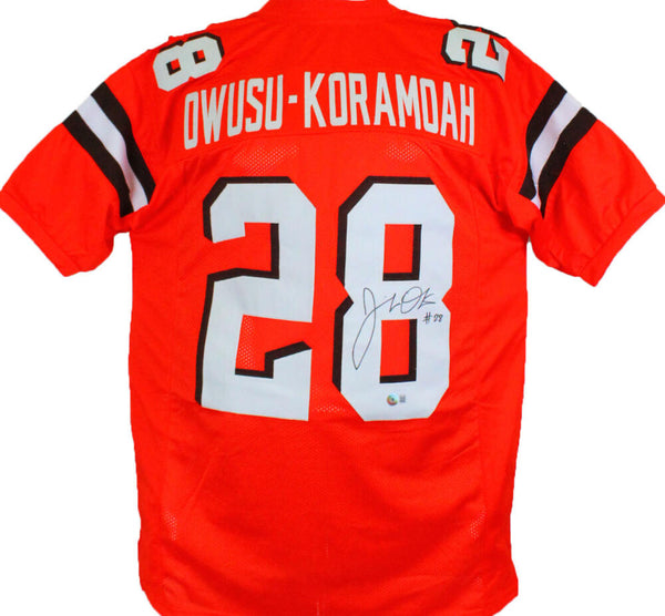 The Jersey Source Jeremiah Owusu-Koramoah Autographed White Pro Style Jersey- Ba W Hologram *8