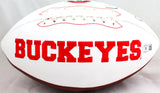 Denzel Ward Autographed Ohio State Buckeyes Logo Football-Beckett W Hologram
