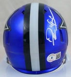 Deion Sanders Autographed Dallas Cowboys Flash Mini Helmet-Beckett W Hologram *White Image 3