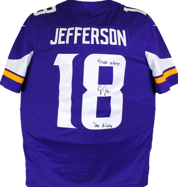 Justin Jefferson Vikings Autographed Nike Salute To Service Limited Pl –  The Jersey Source